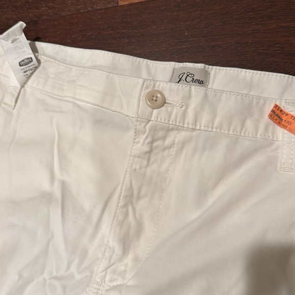 J Crew Reimagined white slouchy boyfriend chino petite pants - Picture 4 of 10